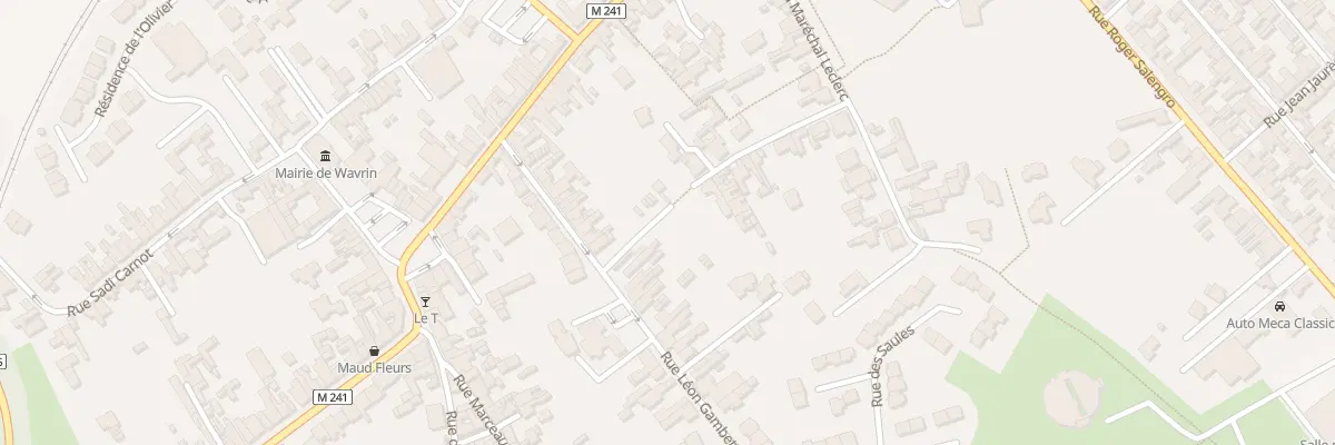 Plan du 25 Rue Léon Gambetta à Wavrin