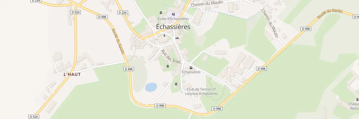 Plan du 12 Rue Jouhet-Duranthon à Échassières