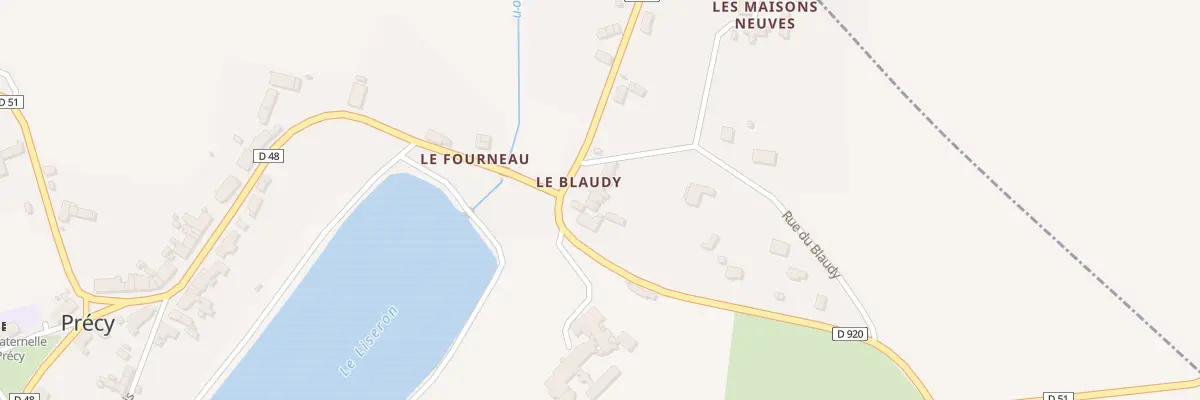 Plan du 2 Rte de Jussy Le Chaudrier à Précy