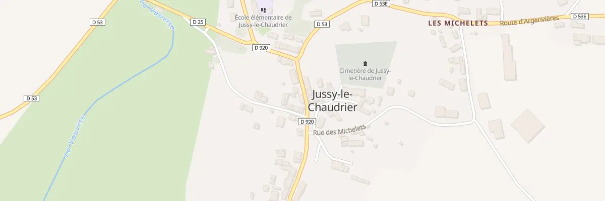 Plan du 10 Rue Principale à Jussy-le-Chaudrier