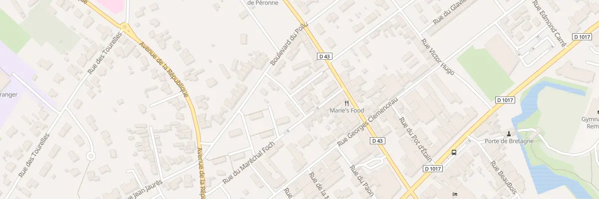 Plan du 4 Rue des 120 et 320 Ri à Péronne