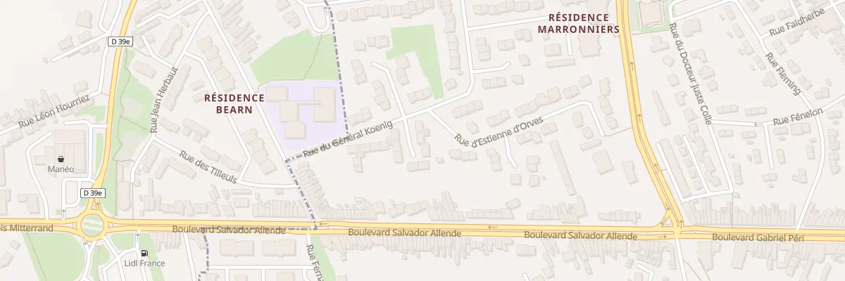 Plan du 27 Rue du Colonel Touny à Hénin-Beaumont