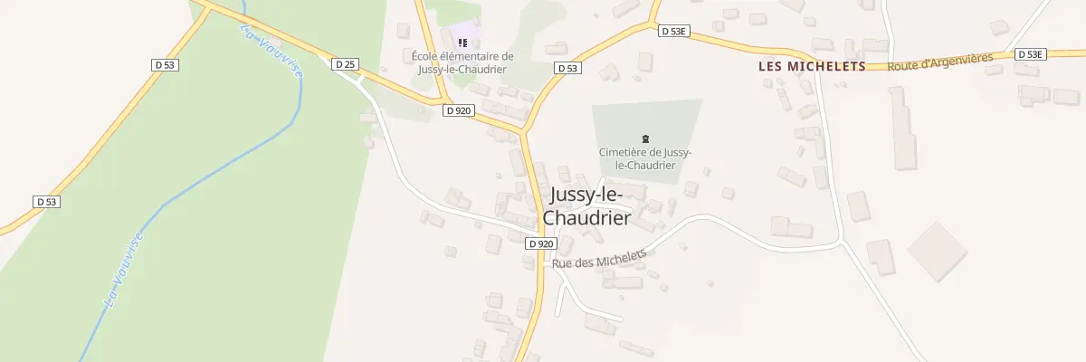 Plan du 13 Rue Principale à Jussy-le-Chaudrier