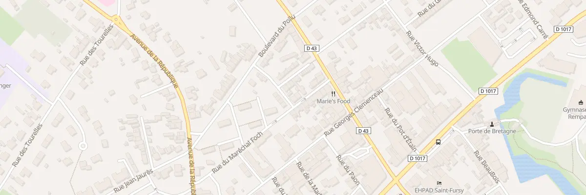 Plan du 2 Rue des 120 et 320 Ri à Péronne