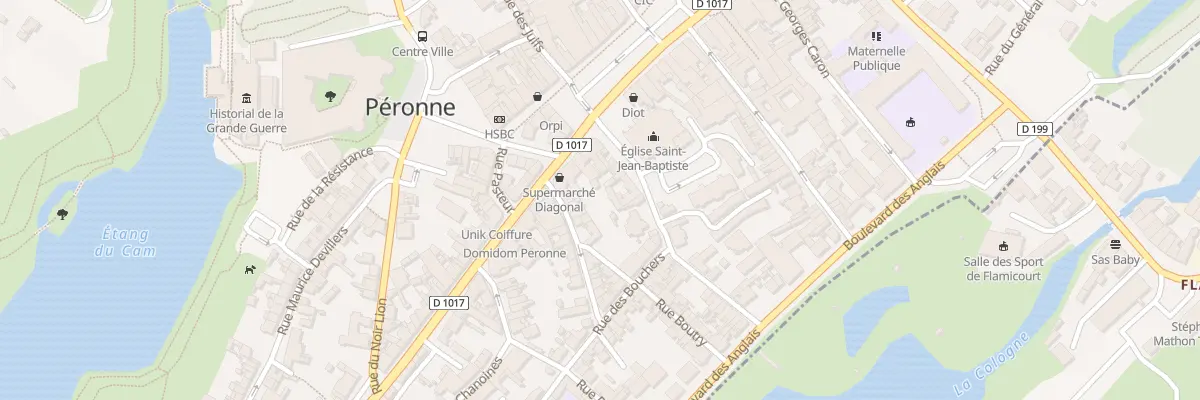 Plan du 7 Rue Saint Fursy à Péronne