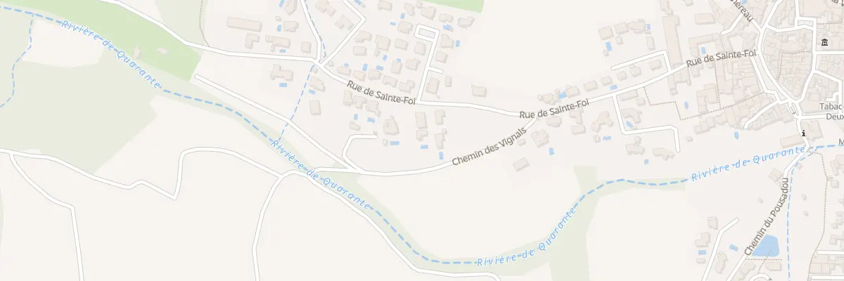 Plan du 33 Rue de Sainte Foi à Cruzy