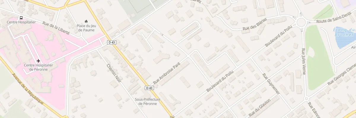Plan du 27 Rue Victor Hugo à Péronne