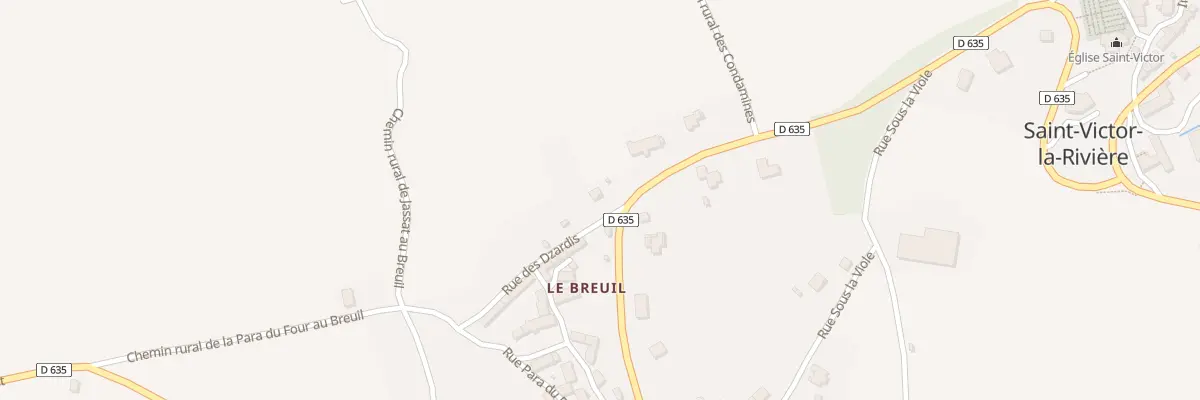 Plan du 5244 Le Breuil à Saint-Victor-la-Rivière