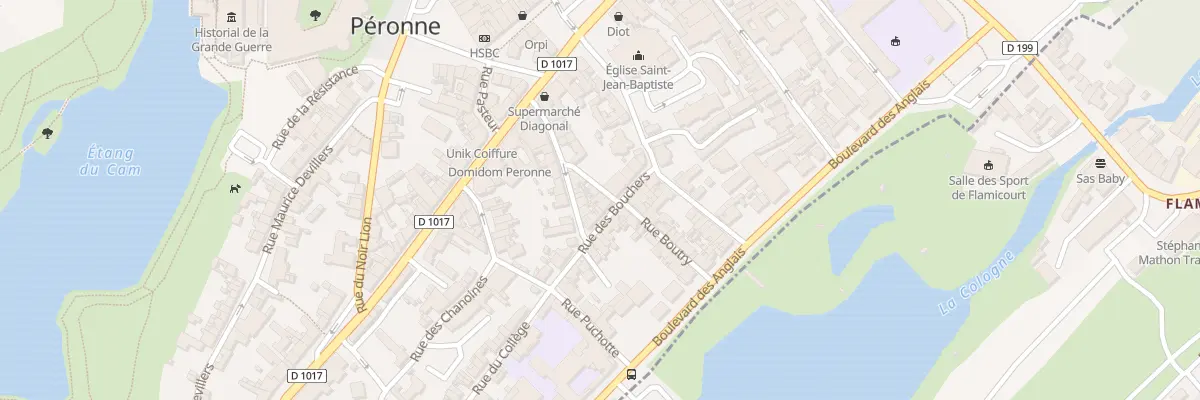Plan du 10 Rue Claire Fontaine à Péronne