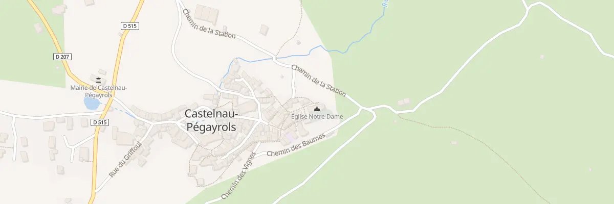 Plan du 5222 Castelnau à Castelnau-Pégayrols