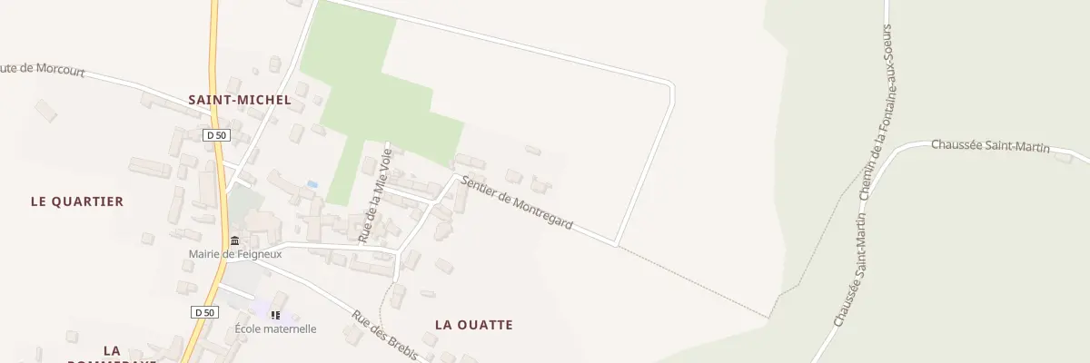 Plan du 7 Sen de Montregard à Feigneux