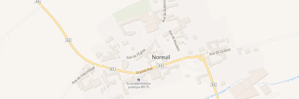 Plan du 13B Rue de l’Eglise à Noreuil