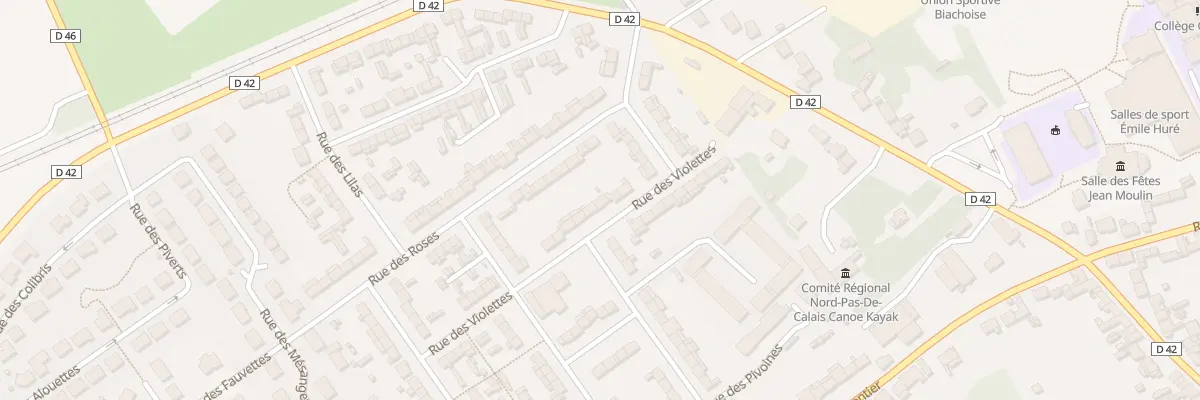 Plan du 6 Rue des Violettes à Biache-Saint-Vaast