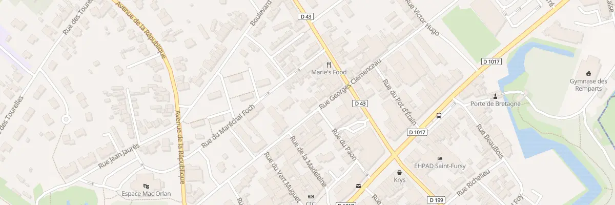 Plan du 29 Rue Georges Clémenceau à Péronne