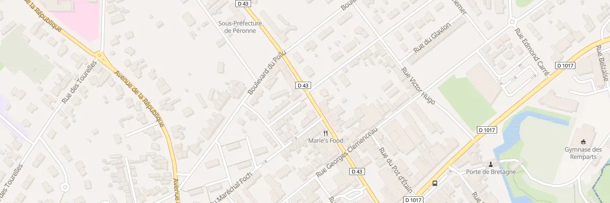 Plan du 10 Imp des 120 et 320eme Ri à Péronne