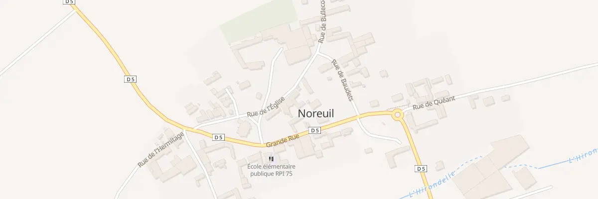 Plan du 13Q Rue de l’Eglise à Noreuil