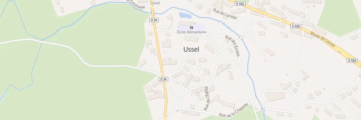 Plan du 5119 Le Bourg à Ussel