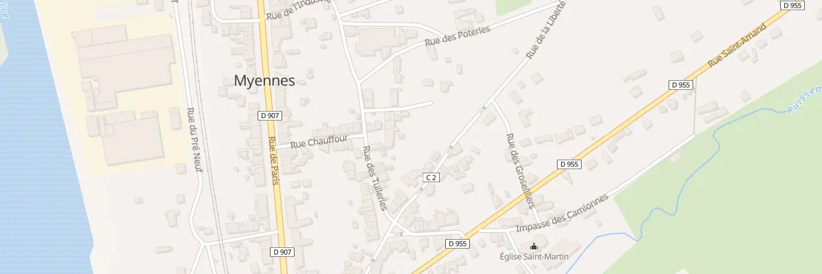 Plan du 14 Rue des Tuileries à Myennes