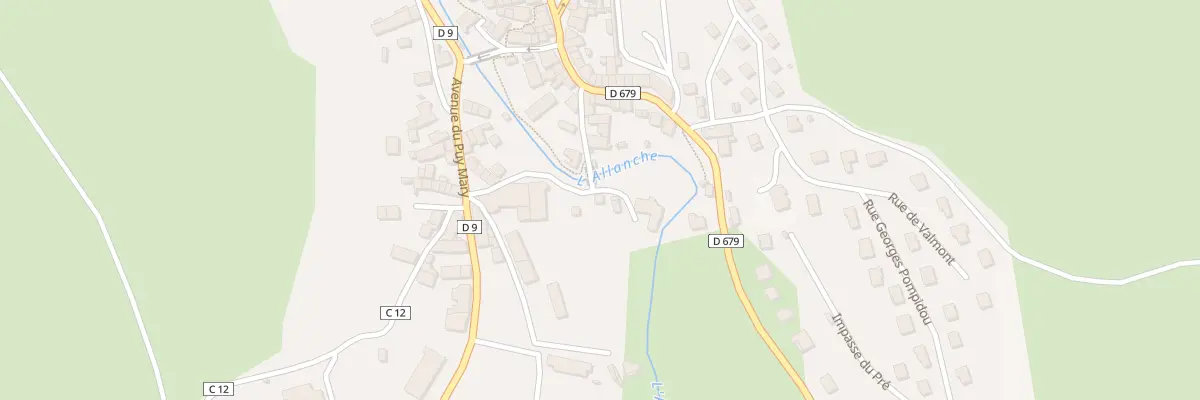 Plan du 7 Rue du Pont Chauvet à Allanche