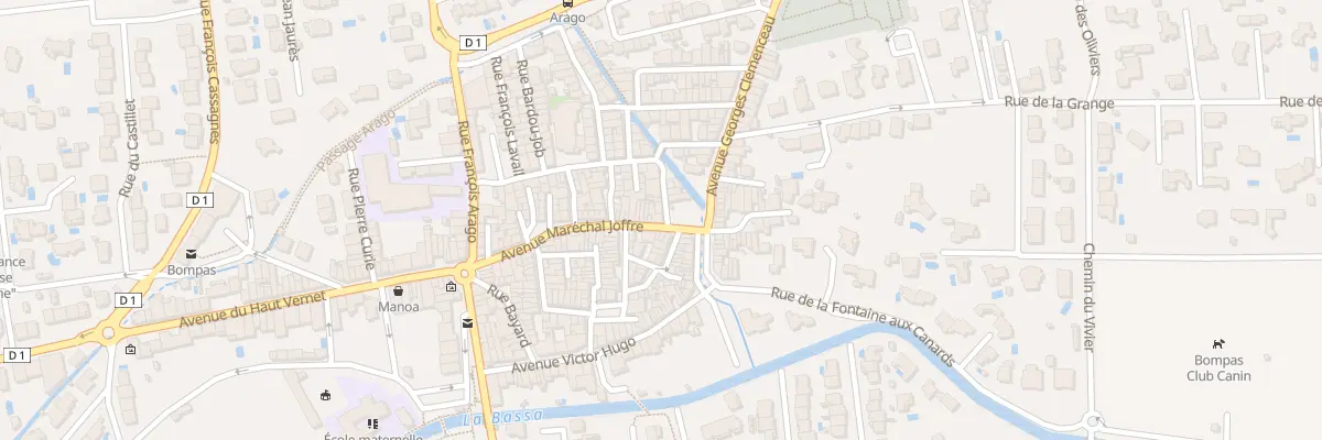 Plan du 1 Rue du Moulin à Bompas