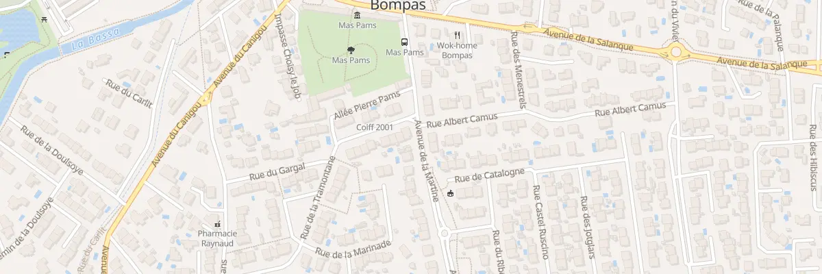 Plan du 2 Rue de la Tramontane à Bompas