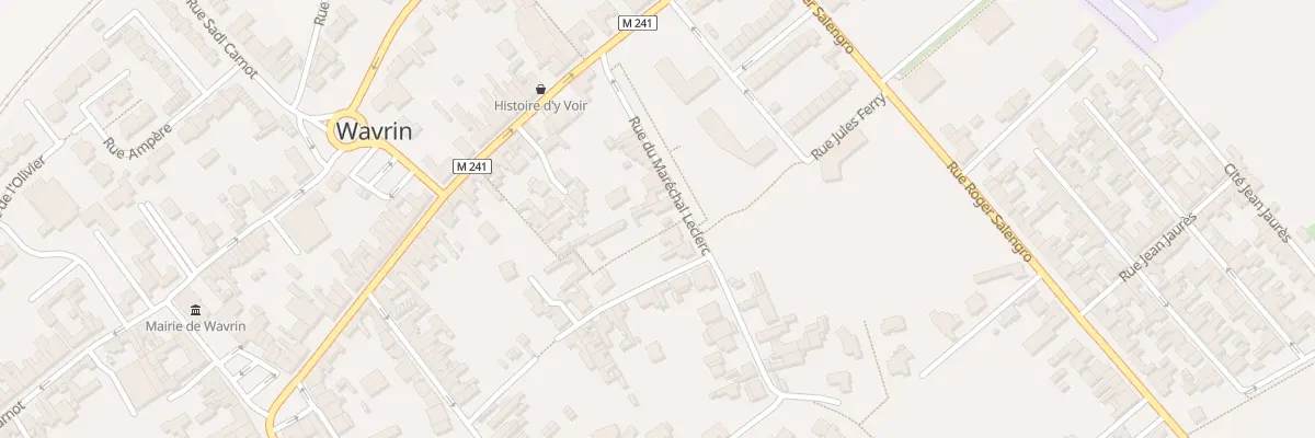 Plan du 18 Rue du Maréchal Leclerc à Wavrin