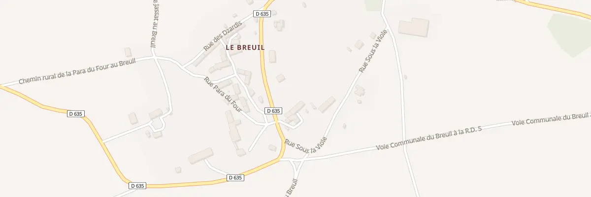Plan du 5027 Le Breuil à Saint-Victor-la-Rivière