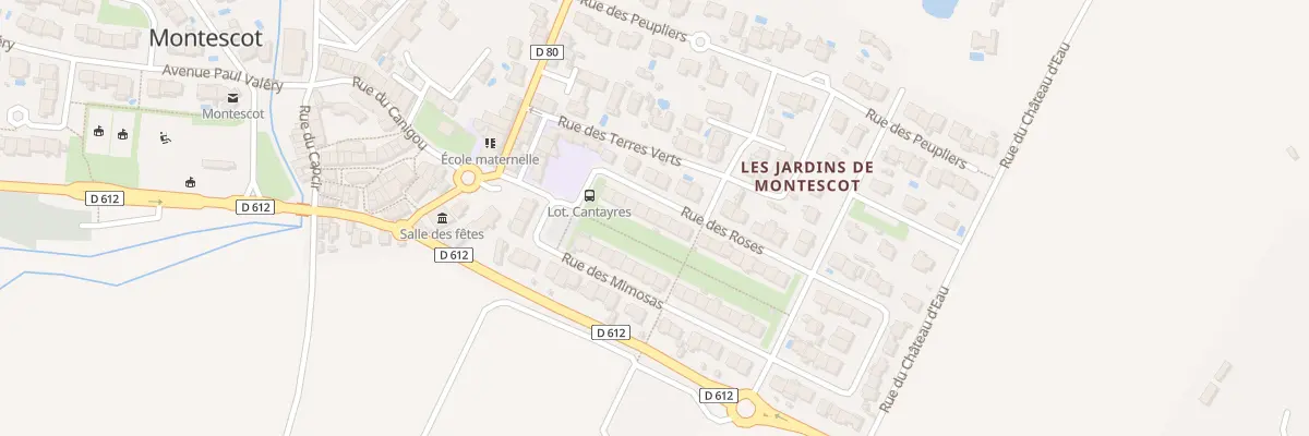 Plan du 9 Rue des Roses à Montescot
