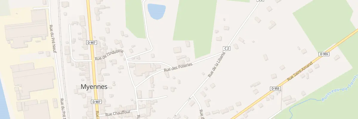 Plan du 5 Rue des Poteries à Myennes