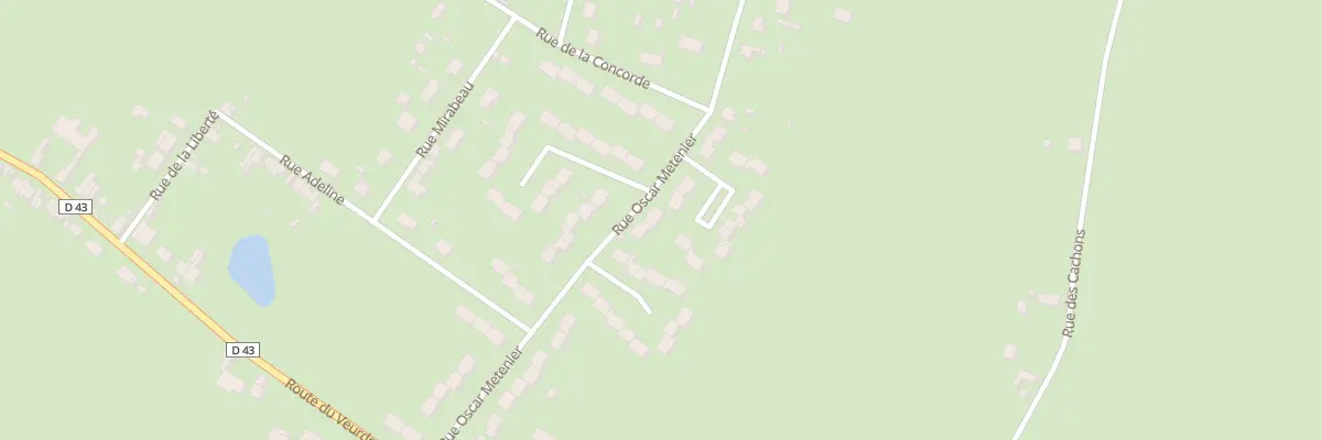 Plan du 20 Rue Oscar Metenier à Sancoins