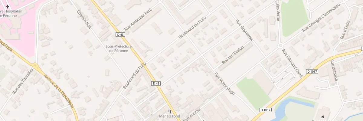 Plan du 9 Rue du Général Leclerc à Péronne