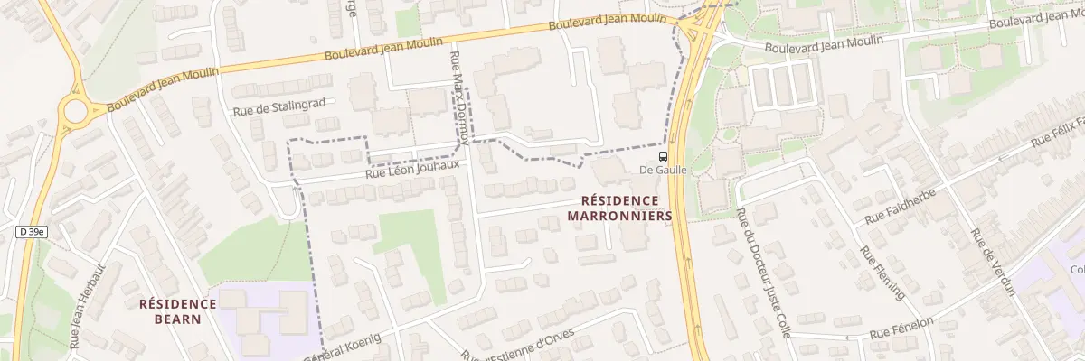 Plan du 55 Rue Jean-baptiste Lebas à Hénin-Beaumont