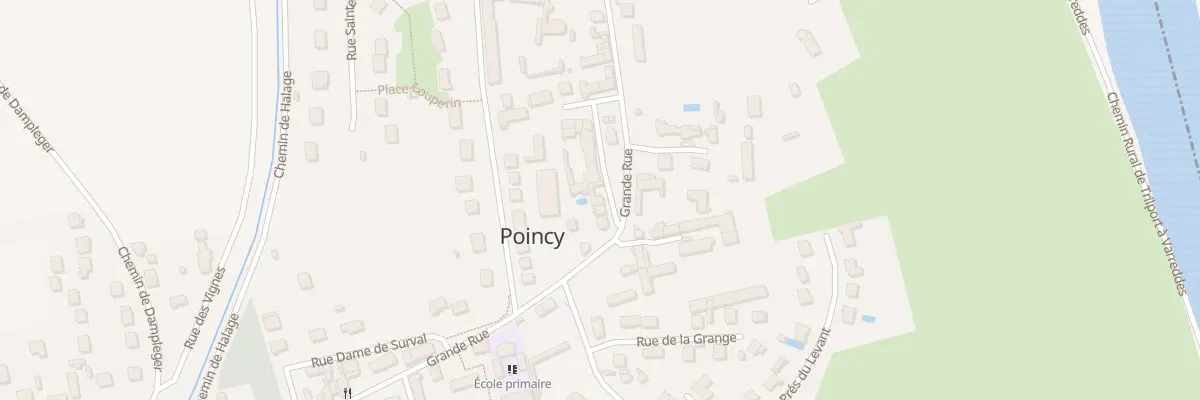 Plan du 7 Pl de l’Eglise à Poincy
