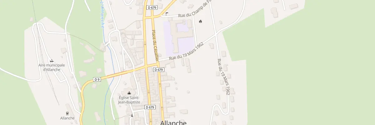Plan du 3 Rue du Dix Neuf Mars 1962 à Allanche