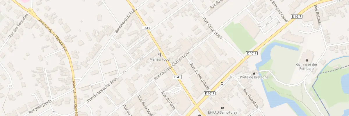 Plan du 45 Rue Georges Clémenceau à Péronne