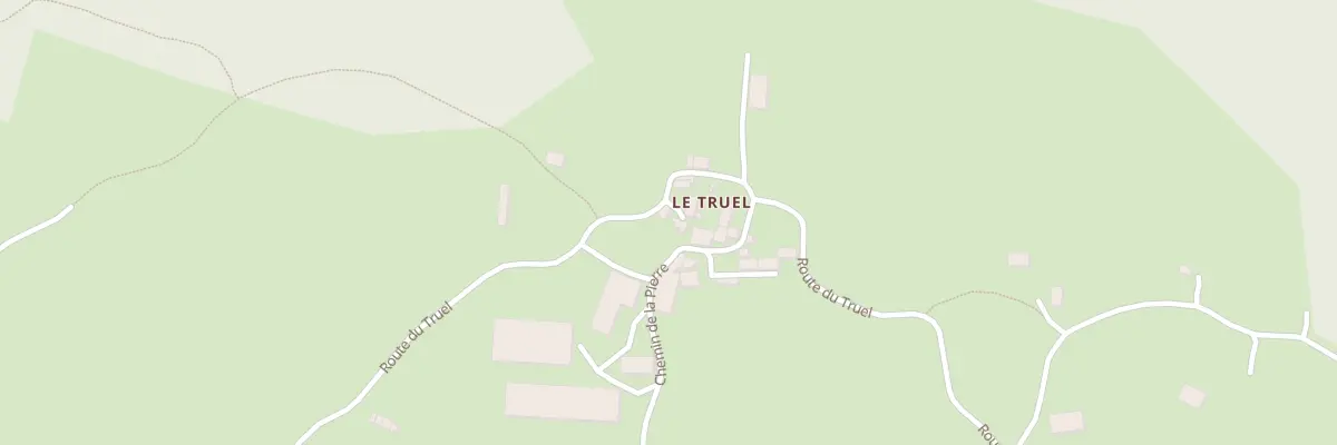 Plan du 5014 Le Truel à Pierrefiche