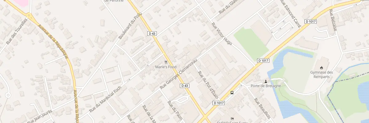 Plan du 47 Rue Georges Clémenceau à Péronne