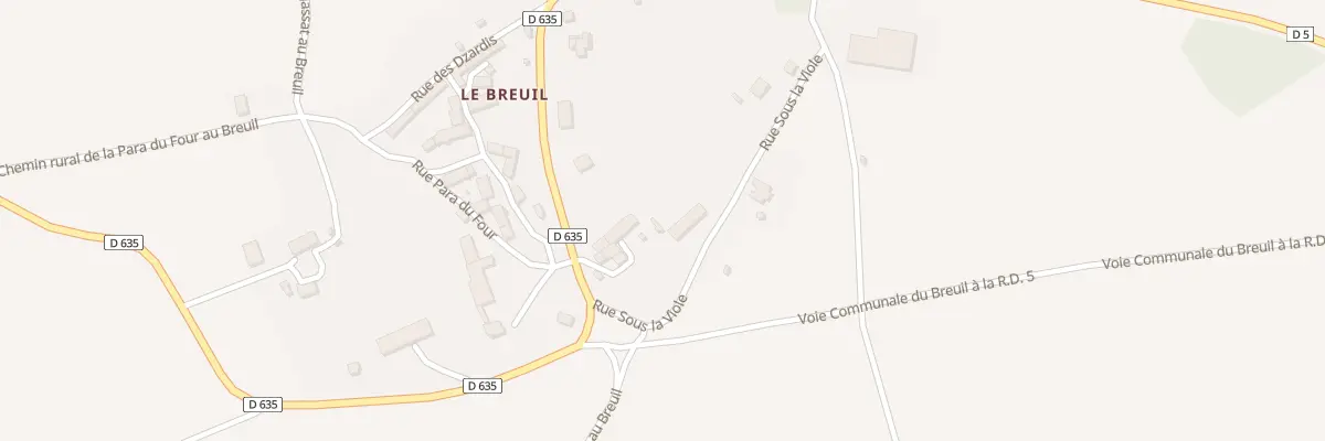 Plan du 5029 Le Breuil à Saint-Victor-la-Rivière