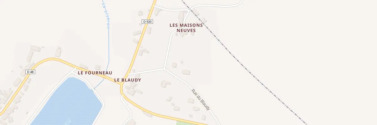 Plan du 3 Rue du Blaudy à Précy