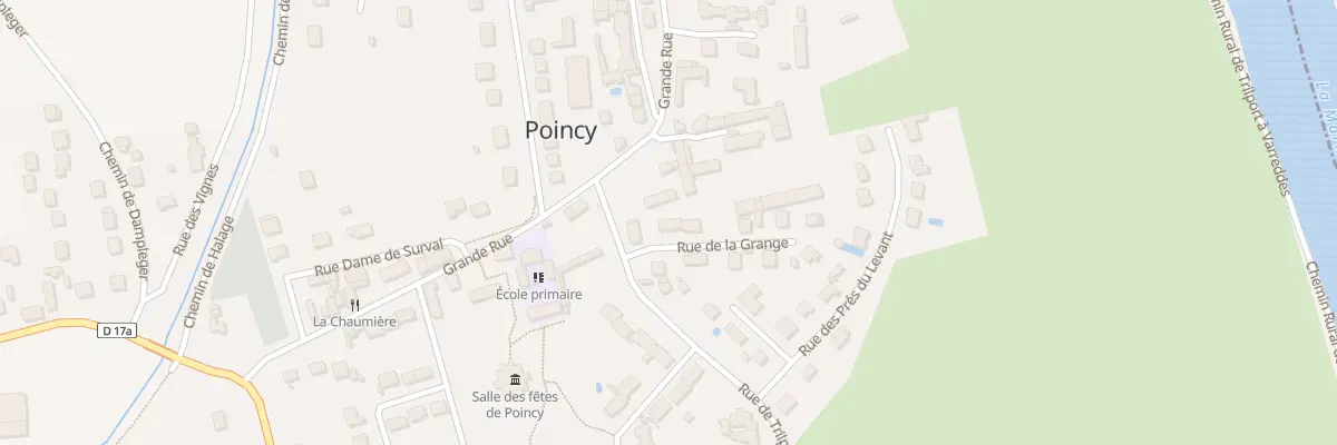 Plan du 3 Rue de la Grange à Poincy
