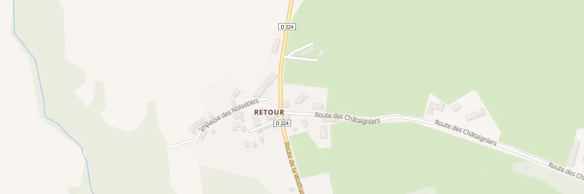 Plan du 1 Rte des Chataigniers à Échassières