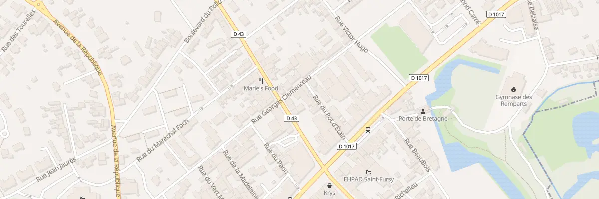 Plan du 38 Rue Georges Clémenceau à Péronne