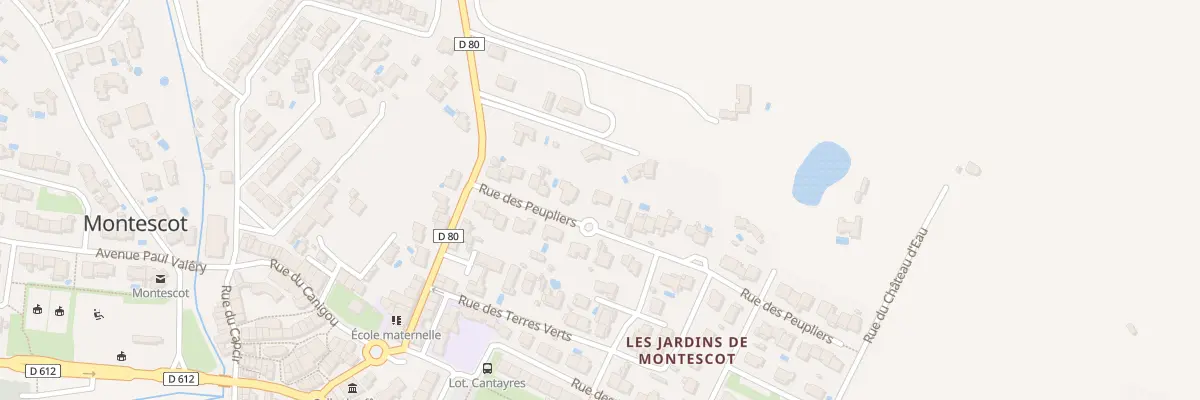 Plan du 13 Rue des Peupliers à Montescot