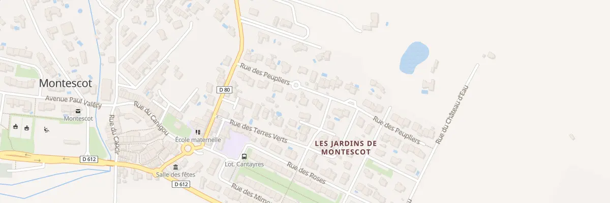Plan du 16 Rue des Peupliers à Montescot