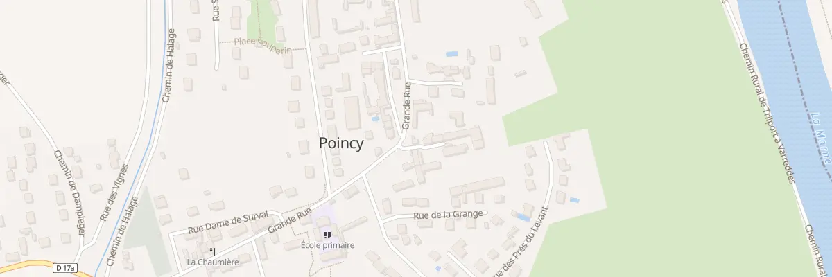 Plan du 19 Gr Grande Rue à Poincy