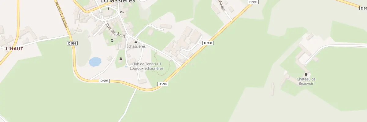 Plan du 21 Rte du Kaolin à Échassières