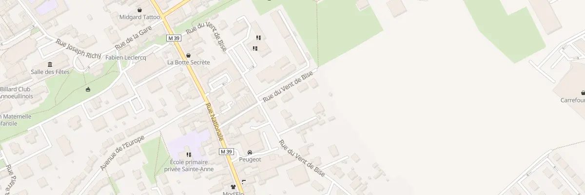Plan du 207 Rue du Vent de Bise à Annœullin