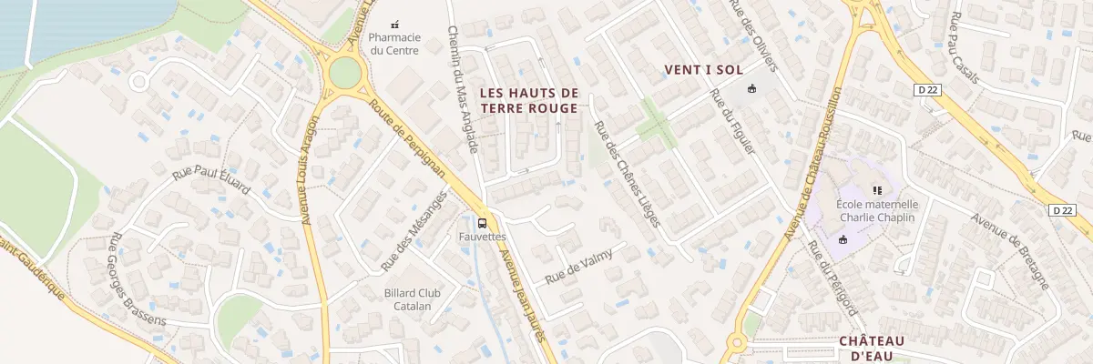 Plan du 23 Rue Josephine San Vicens à Cabestany