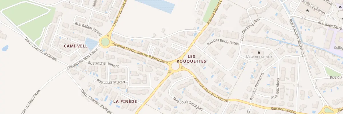 Plan du 2 Rue Maximilien de Robespierre à Cabestany