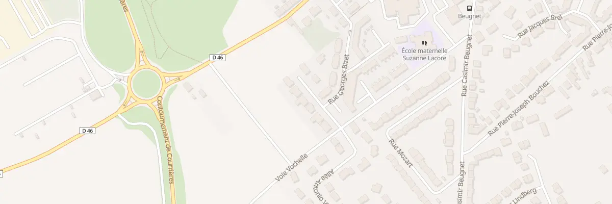 Plan du 7 Rue Georges Bizet à Courrières